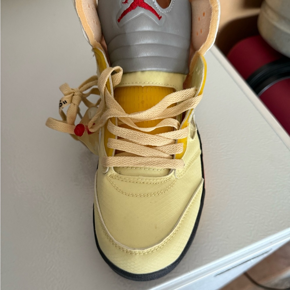 Jordan Yellow and Gray Sneakers